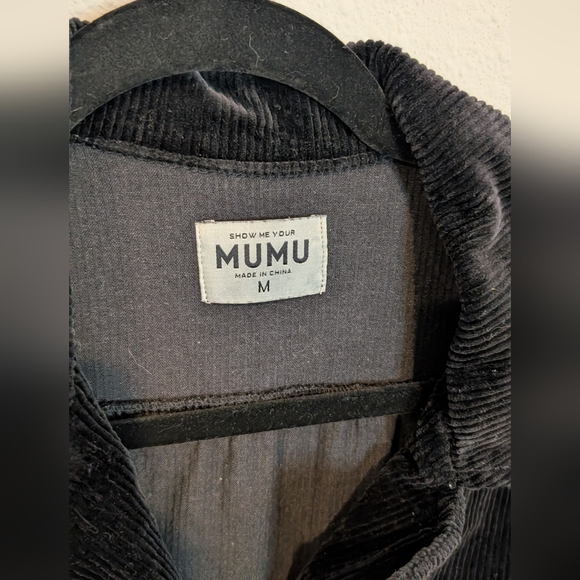 NWOT Show Me Your Mumu Outlaw Dress Black Medium - Picture 3 of 6